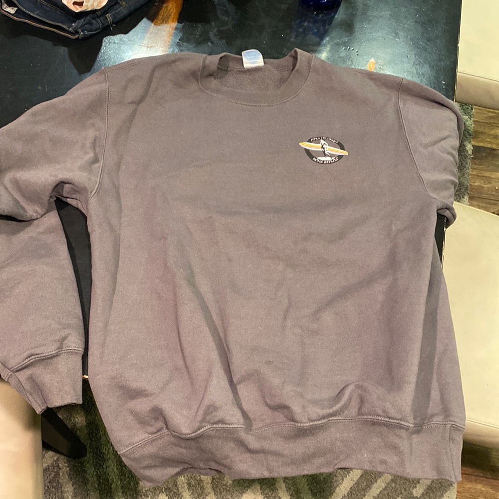 Grey AXO, alpha chi omega sweatshirt, size medium